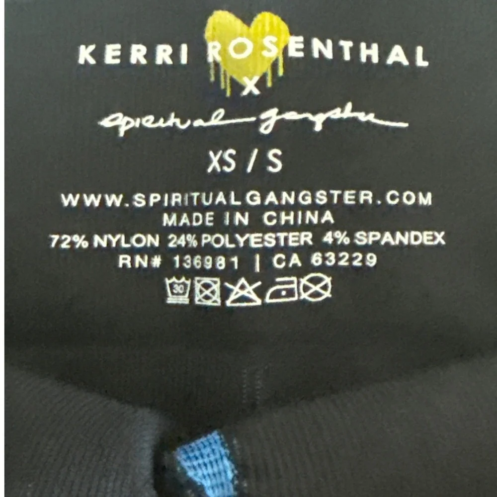 Kerri Rosenthal Spiritual Gangster Loved High Neck Jacquard Sports‎ Bra XS/S NWT